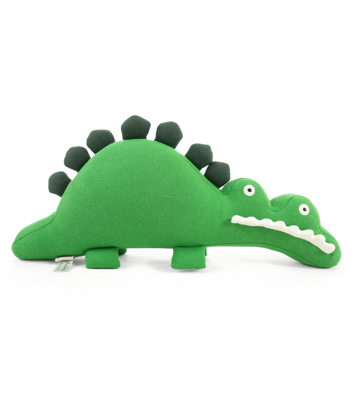 Snapper Cotton Knitted Stuffed Soft Toy (Hot Green, Charcoal & Felt)