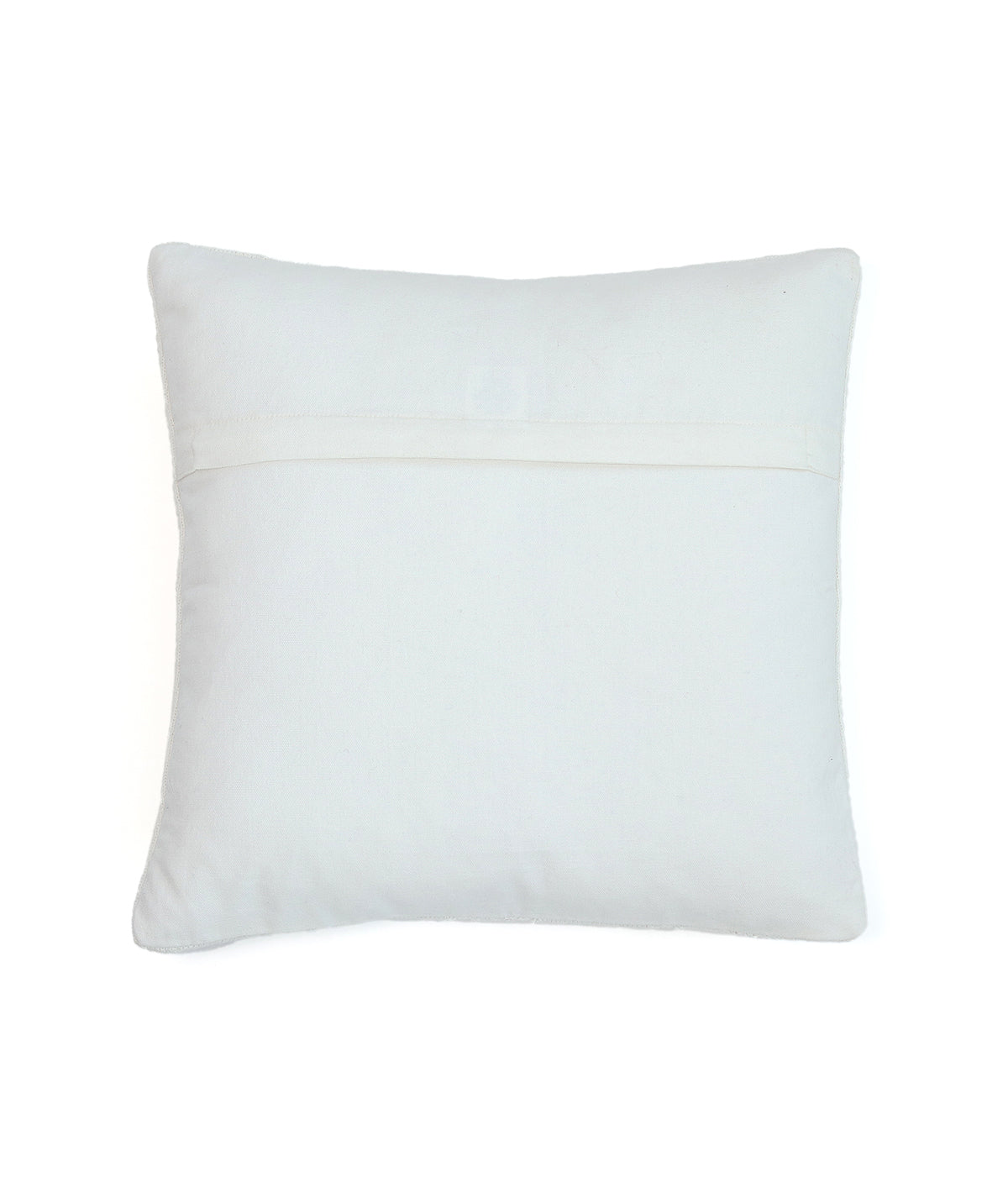 Classical - Ivory Cotton Knitted Decorative Cushion Cover (18" x 18")