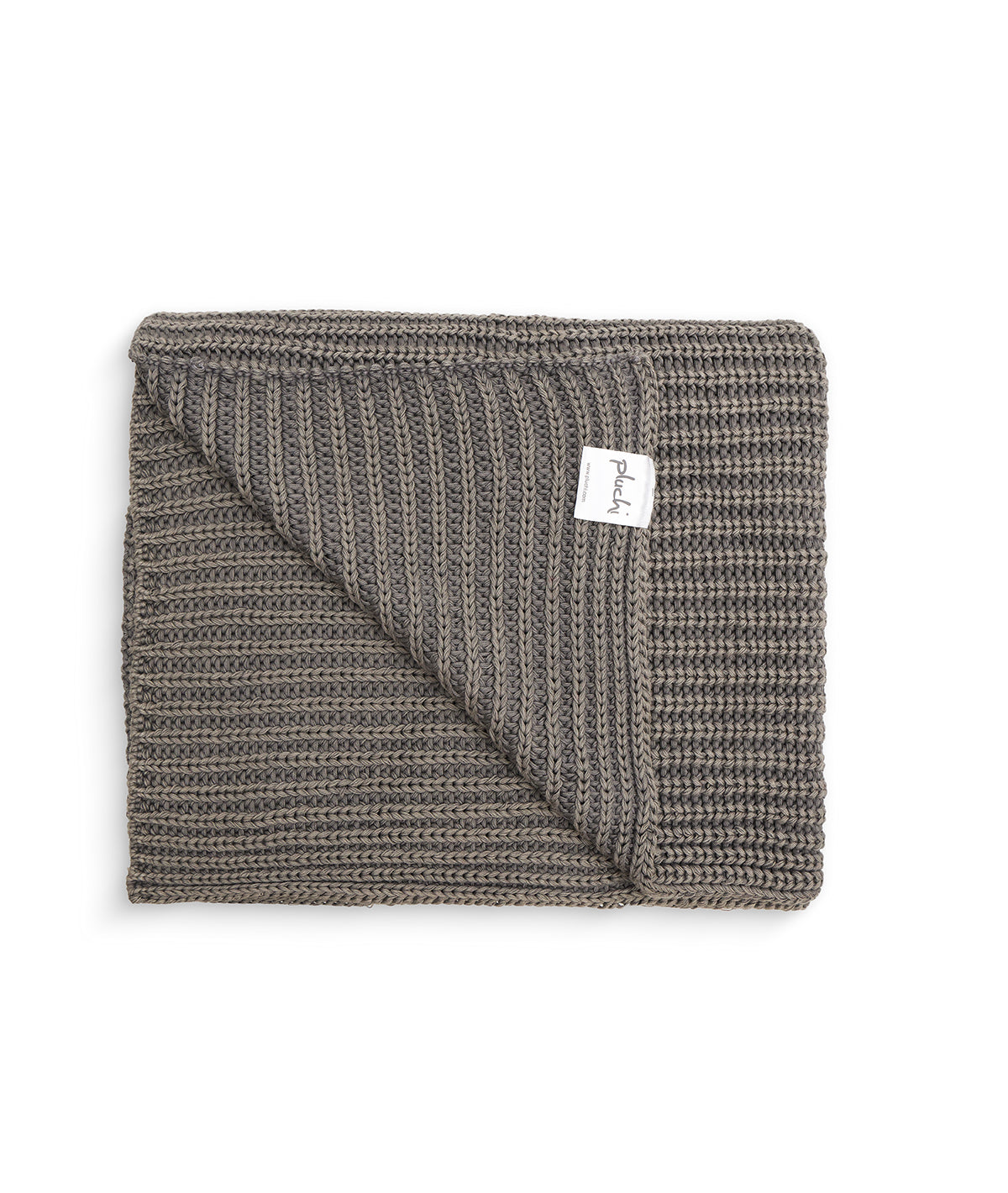 Henry Medium Grey Color 100% Cotton Knitted All Season AC Throw Blanke ...