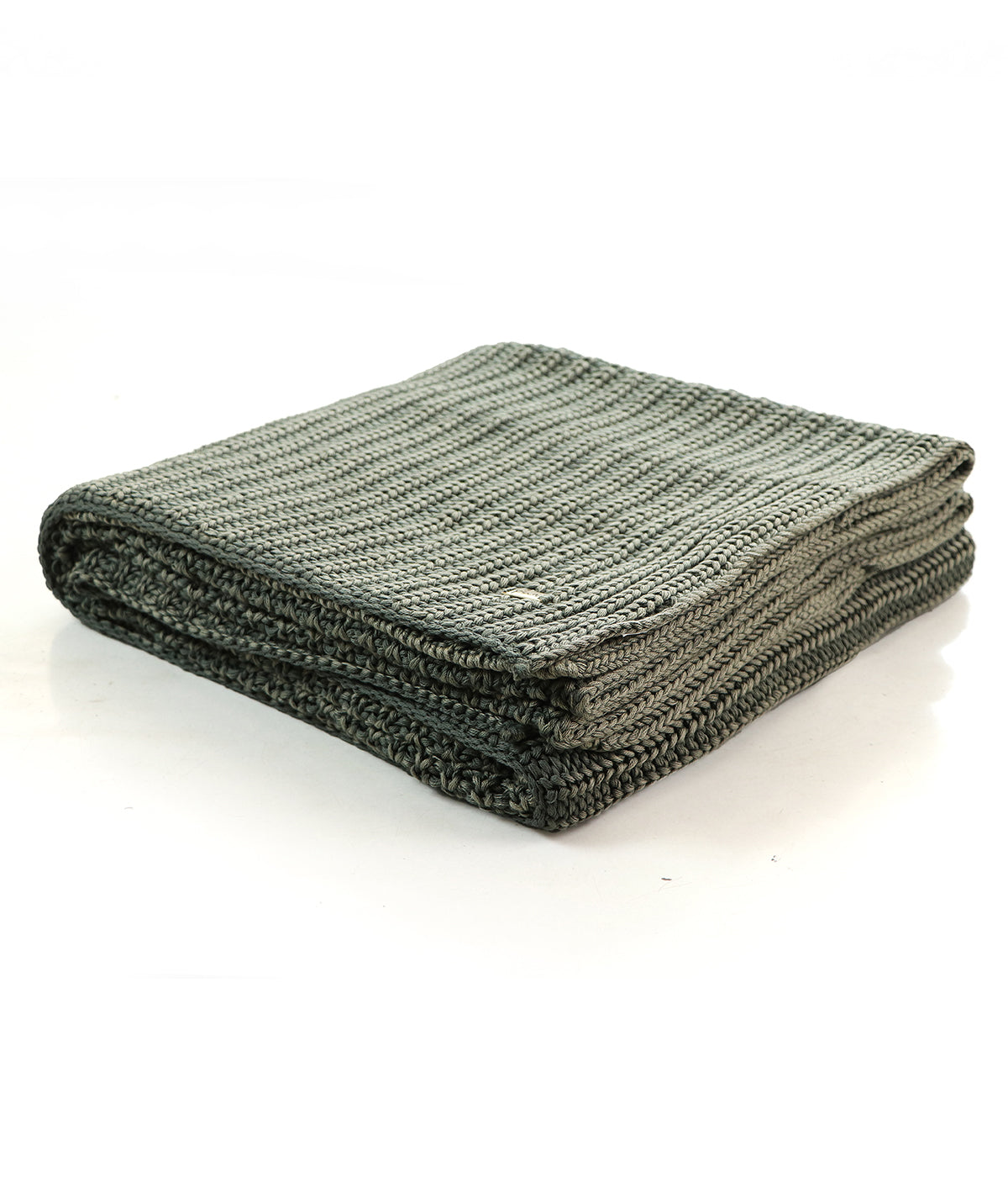 Henry Ryegrass Cotton Knitted Throw /Blanket  For Round The Year Use (125x150cm)