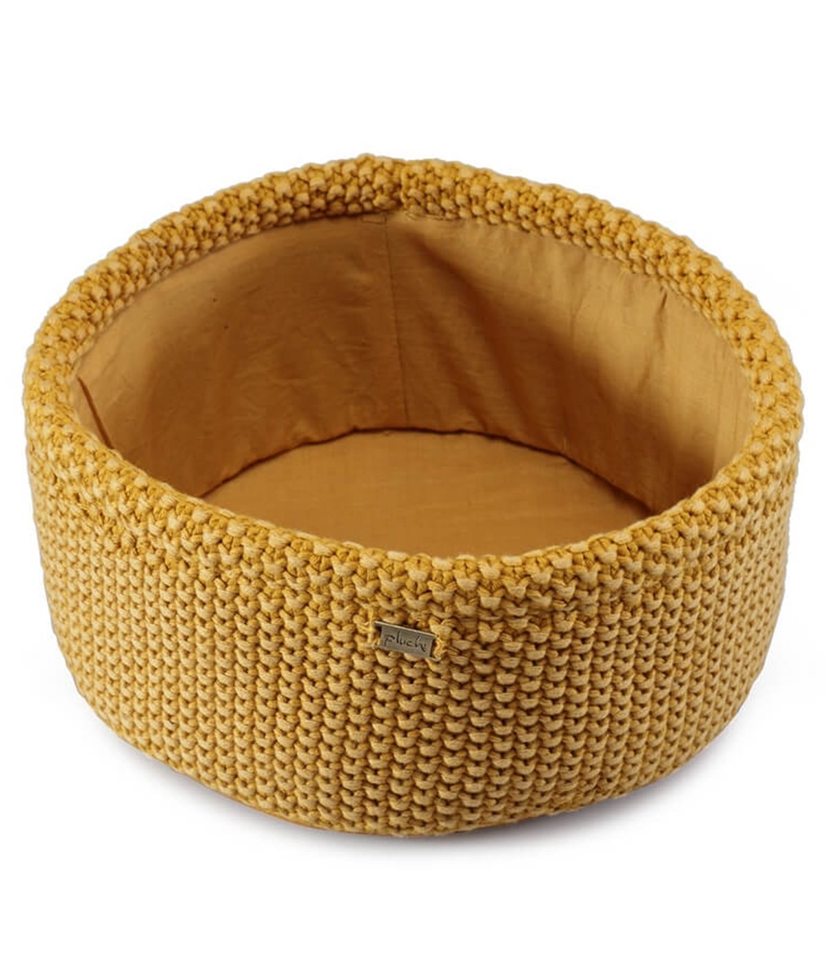 Eleanor - Honey Gold Color Cotton Knitted Basket for Home Decor