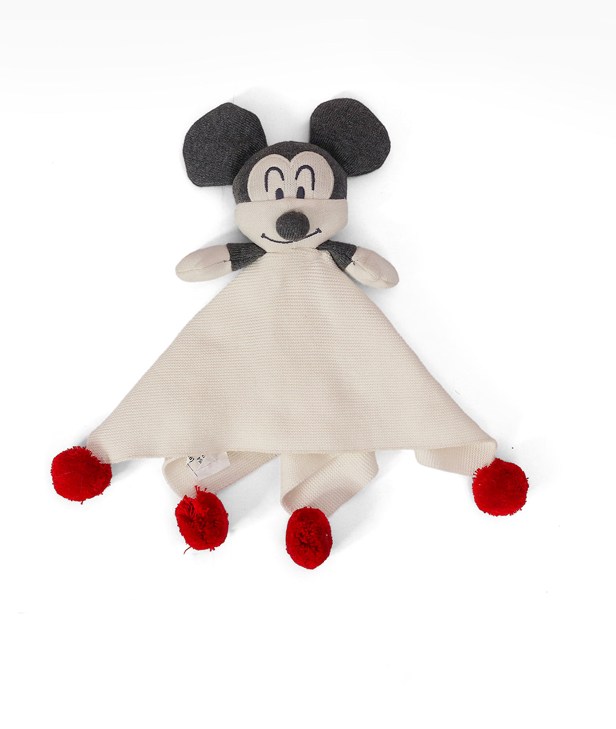 Happy Mickey Gift Bundle Set of 3 Baby Blanket , Cuddle Cloth & Rattle For Newborn Baby in Ivory color