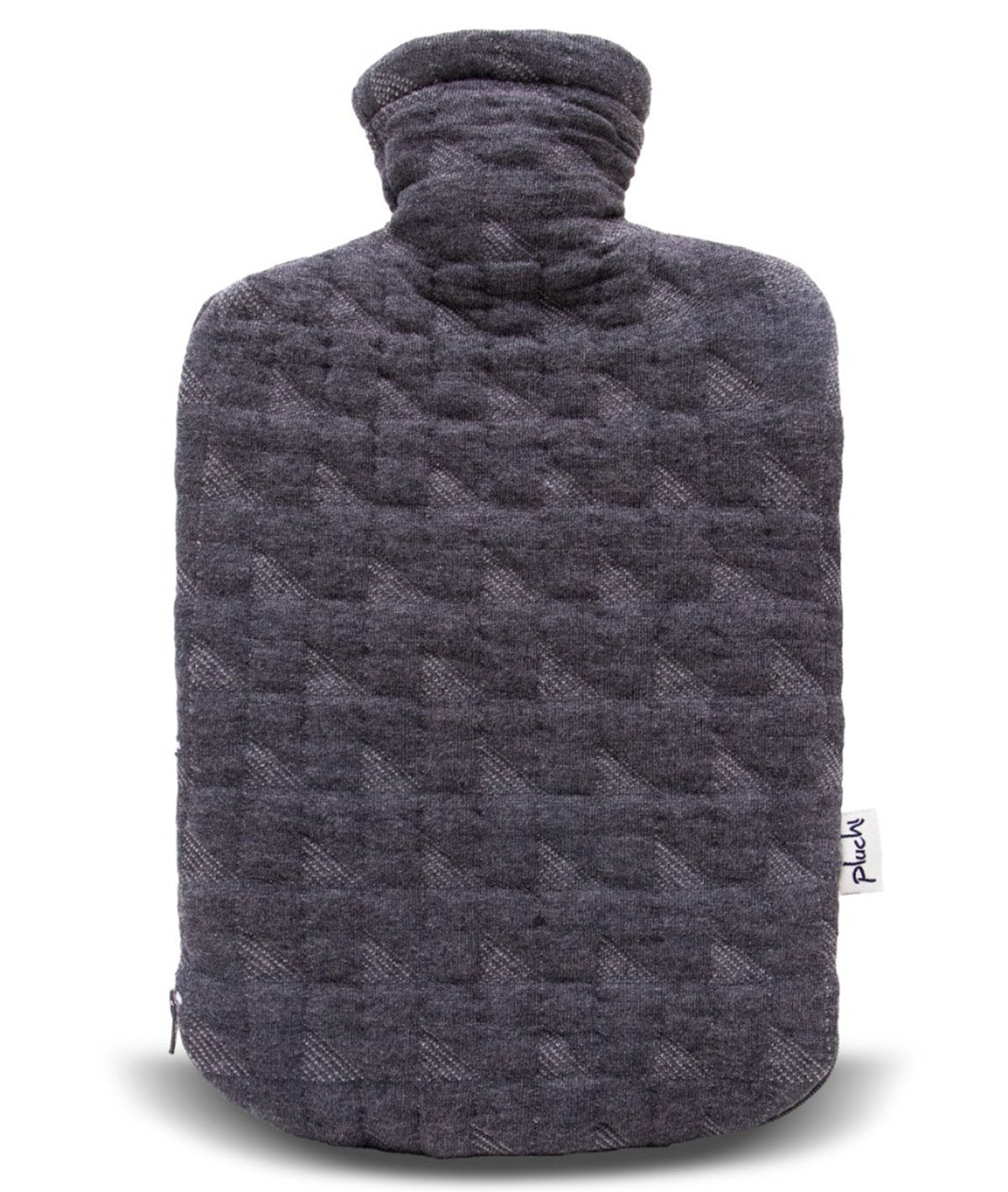 Alp Quilted Non - Dark Grey Combed Cotton Hot Water Bottle Cover
