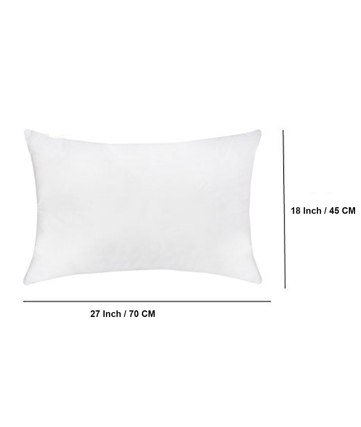 Pluchi Rectangular Pillow Filler 45 Cm X 70 Cm  (18" x 27")