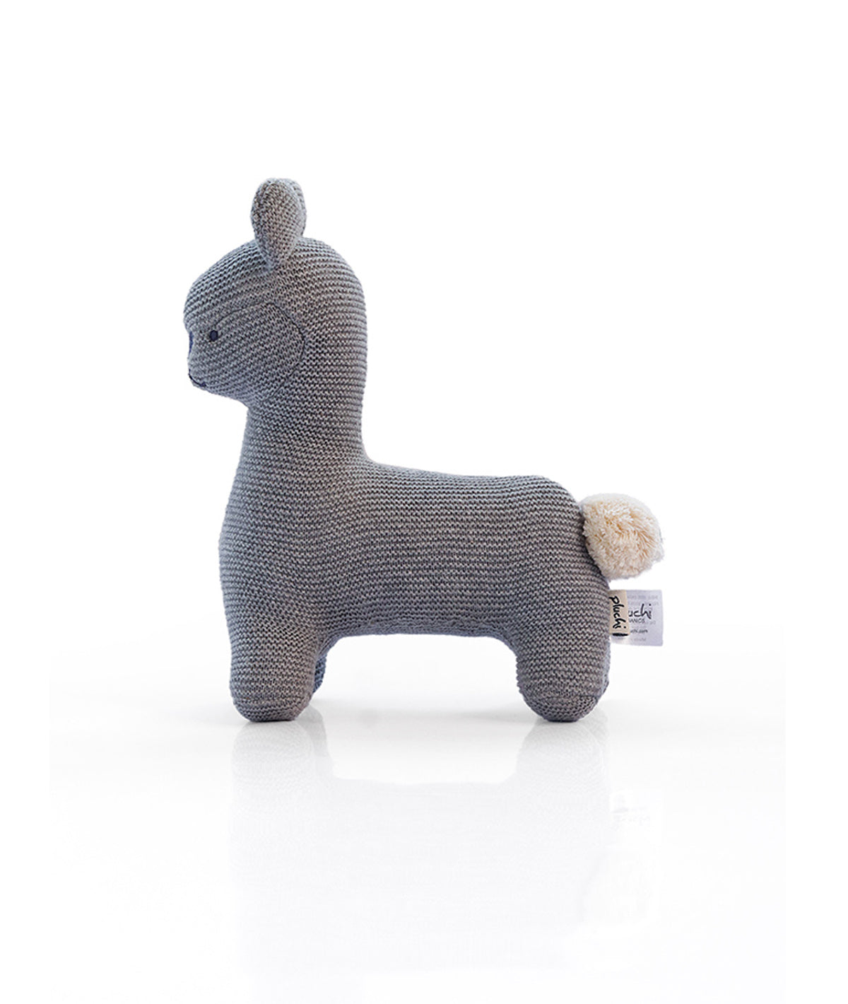 Sweet Lama Gift Bundle- (Set of  2 - Blanket & Soft Toy) in Light Grey Melange