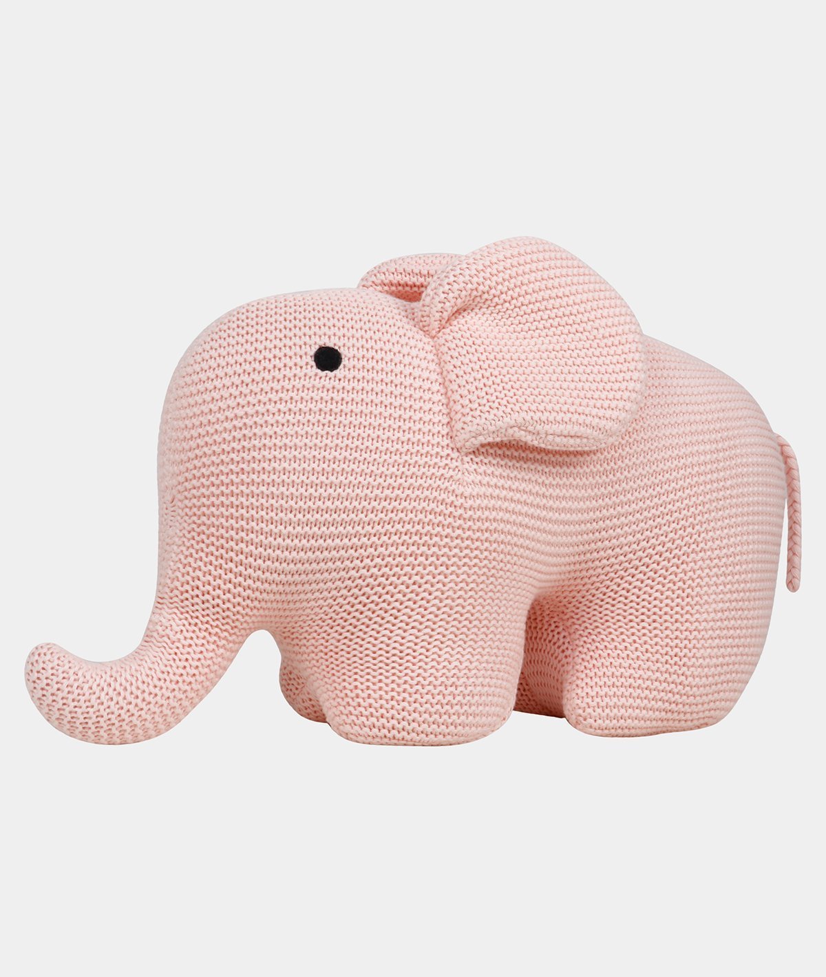 Elephant - Misty Rose 100% Cotton Knitted Stuffed Soft Toy for Babies / Kids
