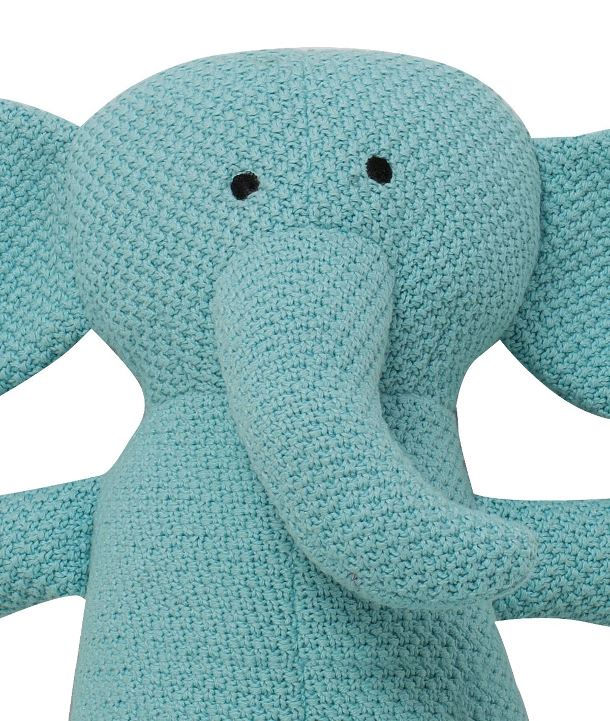 Little Ganesha - Pearl Aqua 100% Cotton Knitted Stuffed Soft Toy for Babies / Kids
