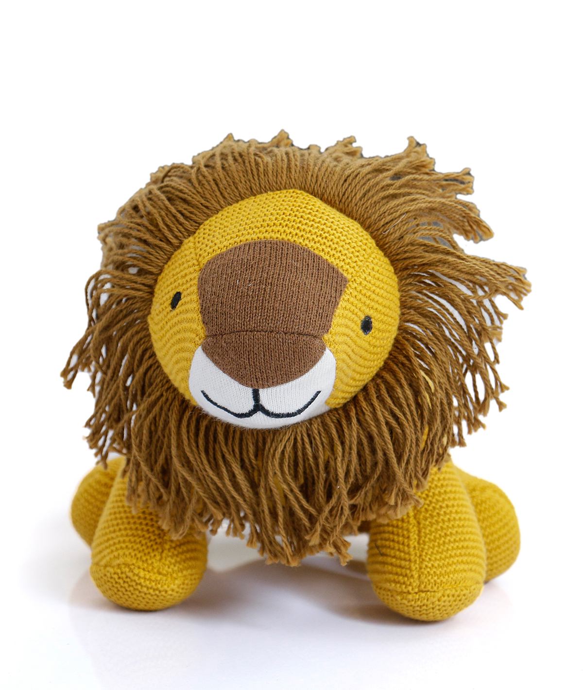 Stripy Lion Toddler Soft Toy in Organic Cotton – ChunkiChilli