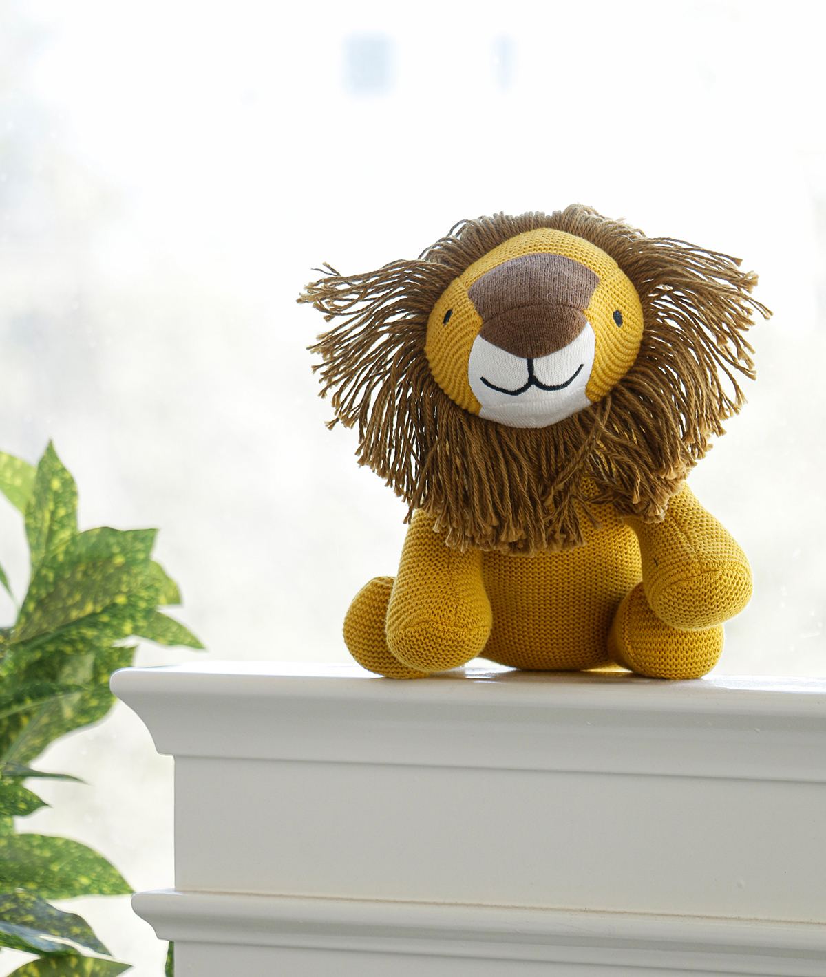 Stripy Lion Toddler Soft Toy in Organic Cotton – ChunkiChilli