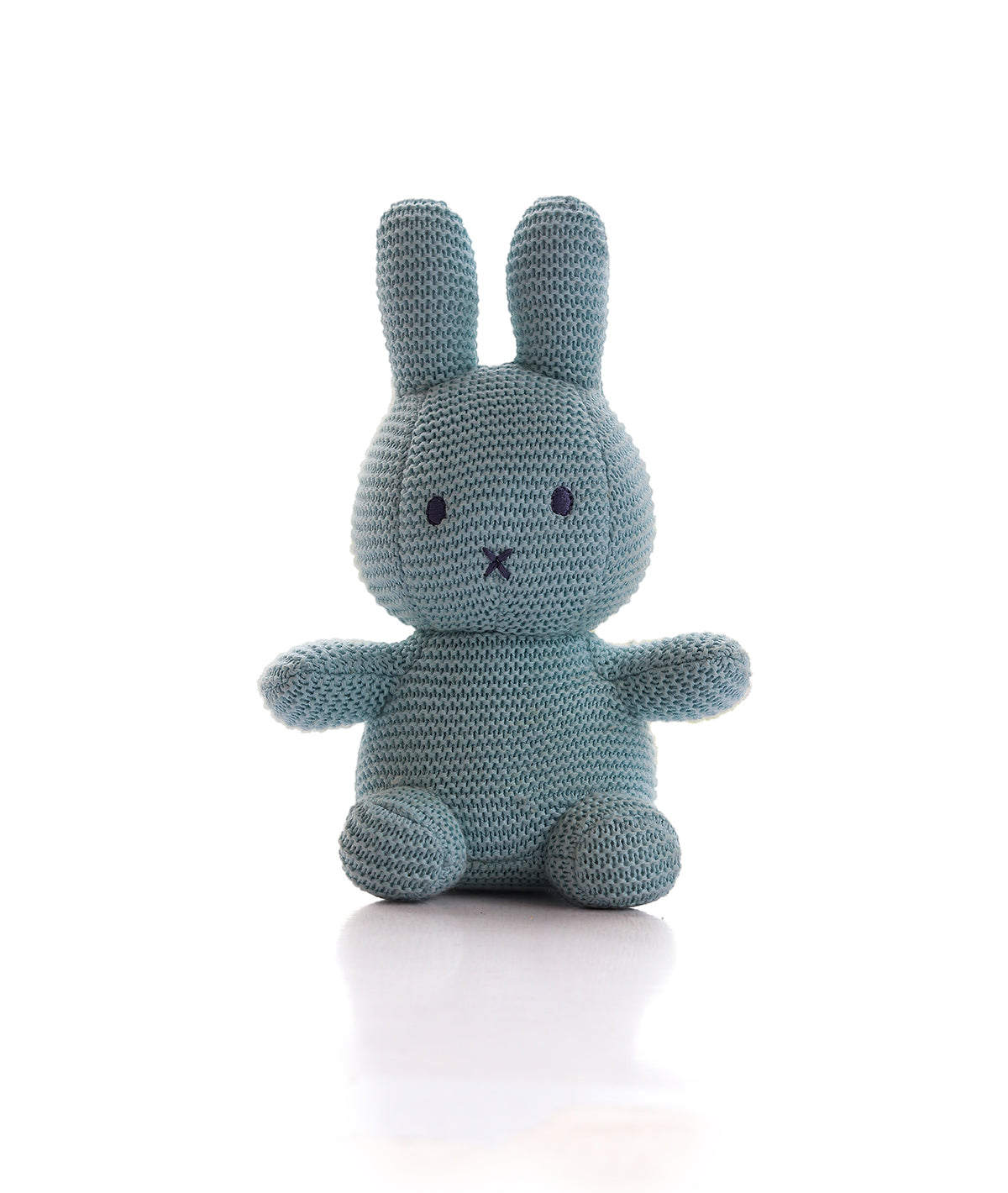 Peter Bunny Cotton Knitted Stuffed Soft Toy for Babies & Kids (Sky Blue)